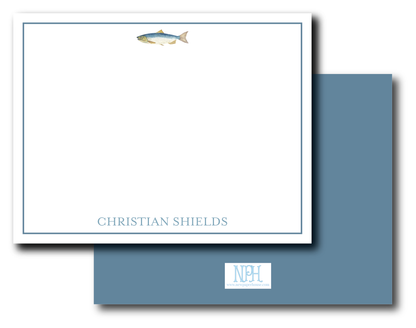 Fish Blue Stationery Set