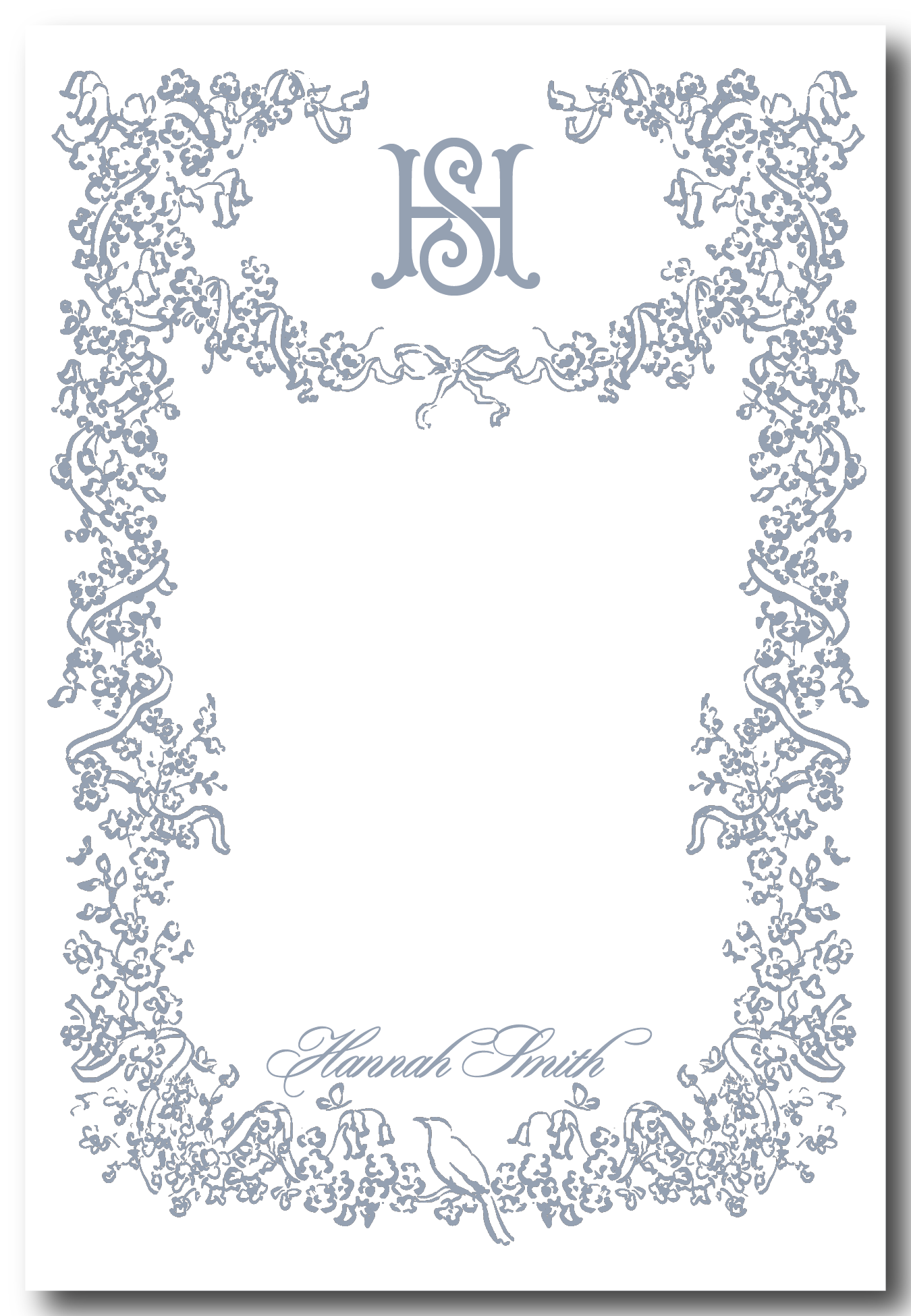 Flourishing Ribbon Notepad