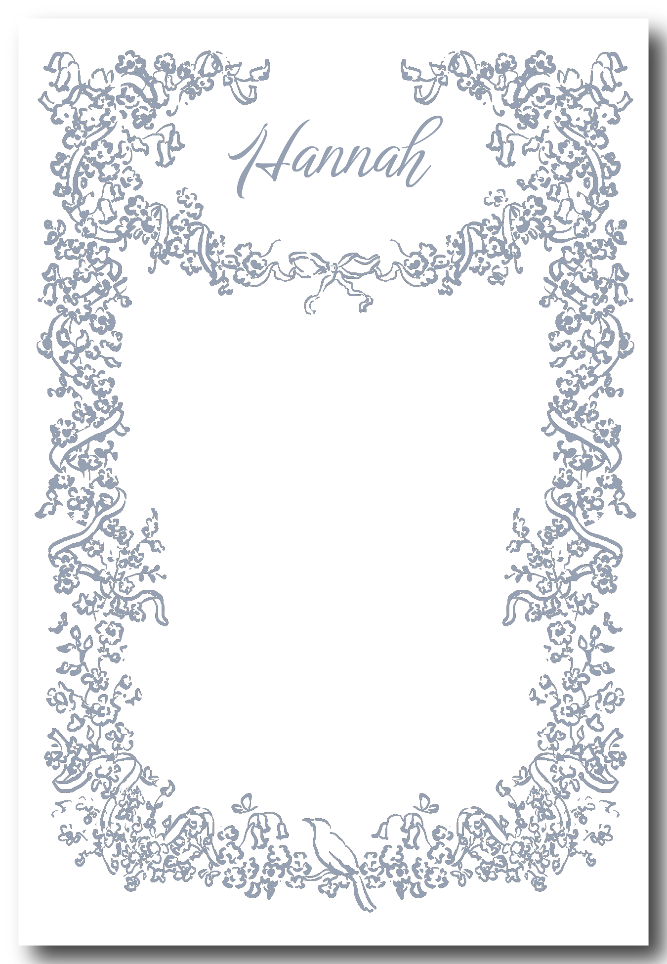 Flourishing Ribbon Notepad