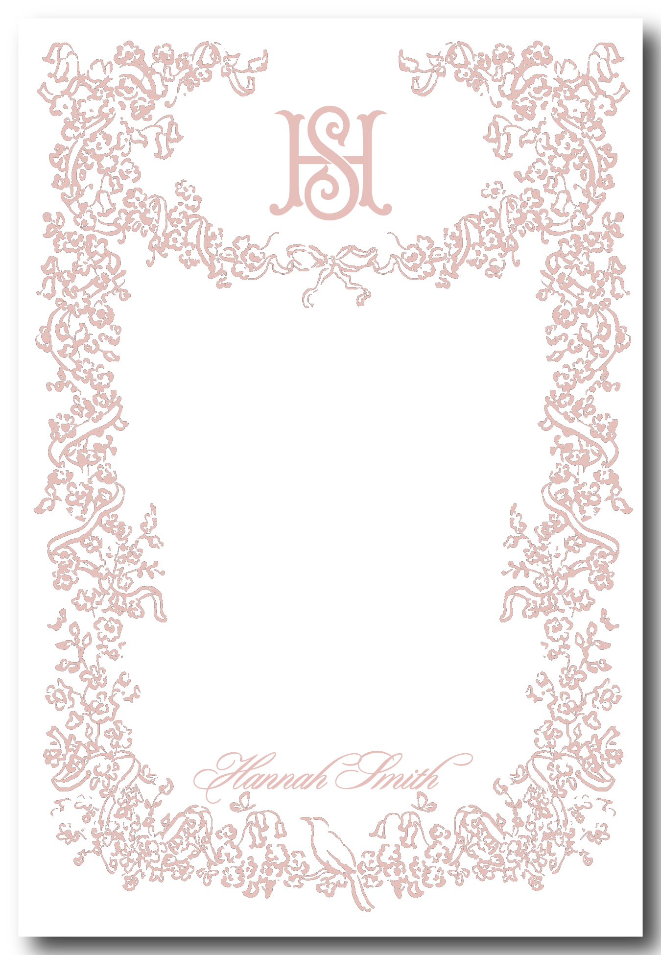 Flourishing Ribbon Notepad