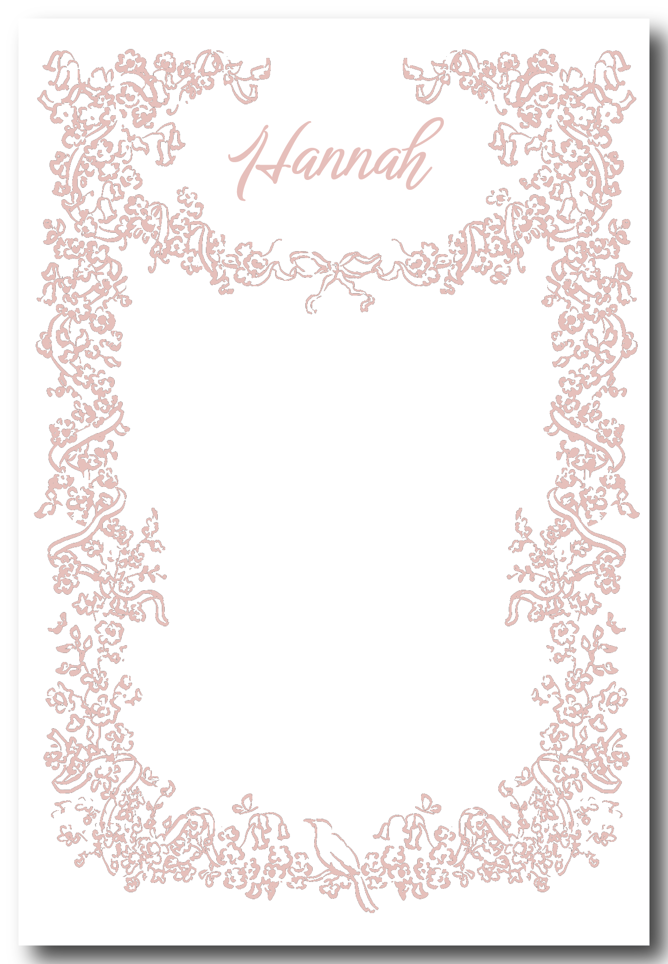 Flourishing Ribbon Notepad