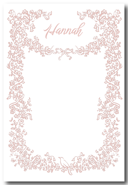 Flourishing Ribbon Notepad