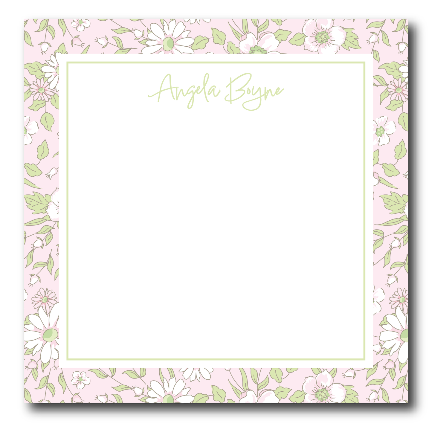 Pink & Green Notepad