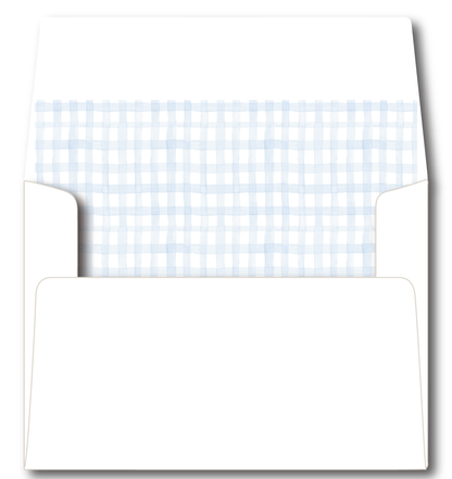 Football Gingham Stationery Set