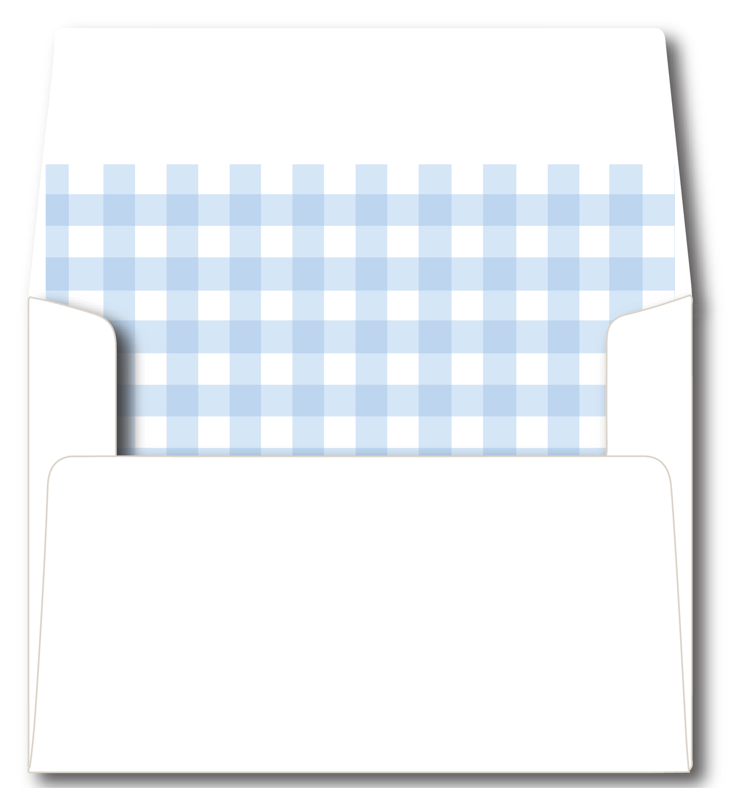 Blue Gingham Dog Stationery Set