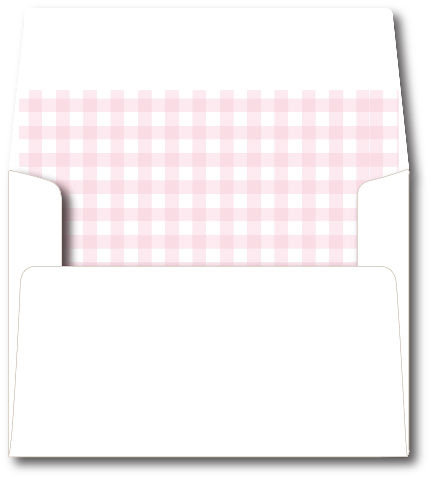 Gingham Pink Stationery Set