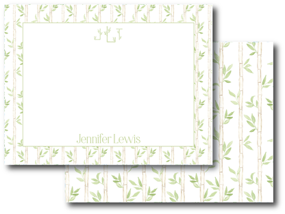 Green Bamboo Stationery Set