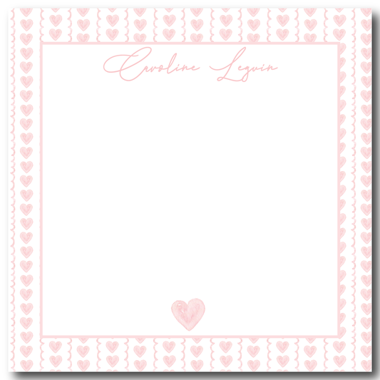 Hearts Notepad