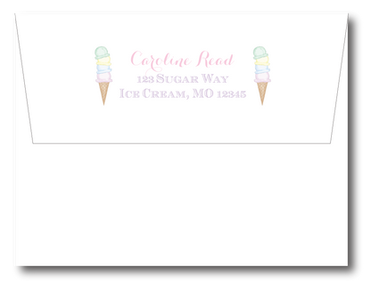 Ice Cream Birthday Invitation