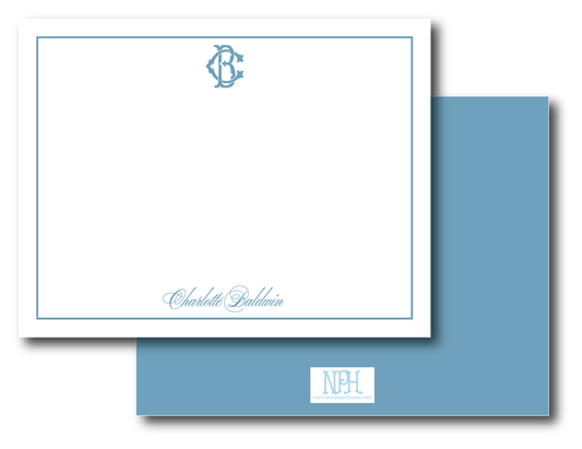 Chic Monogram Stationery Set- Customize Colors