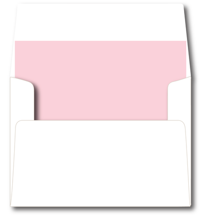 Multi Color Pink Scallop Stationery Set