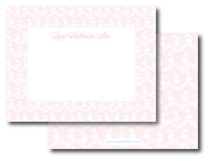 Floral Pink Stationery Set