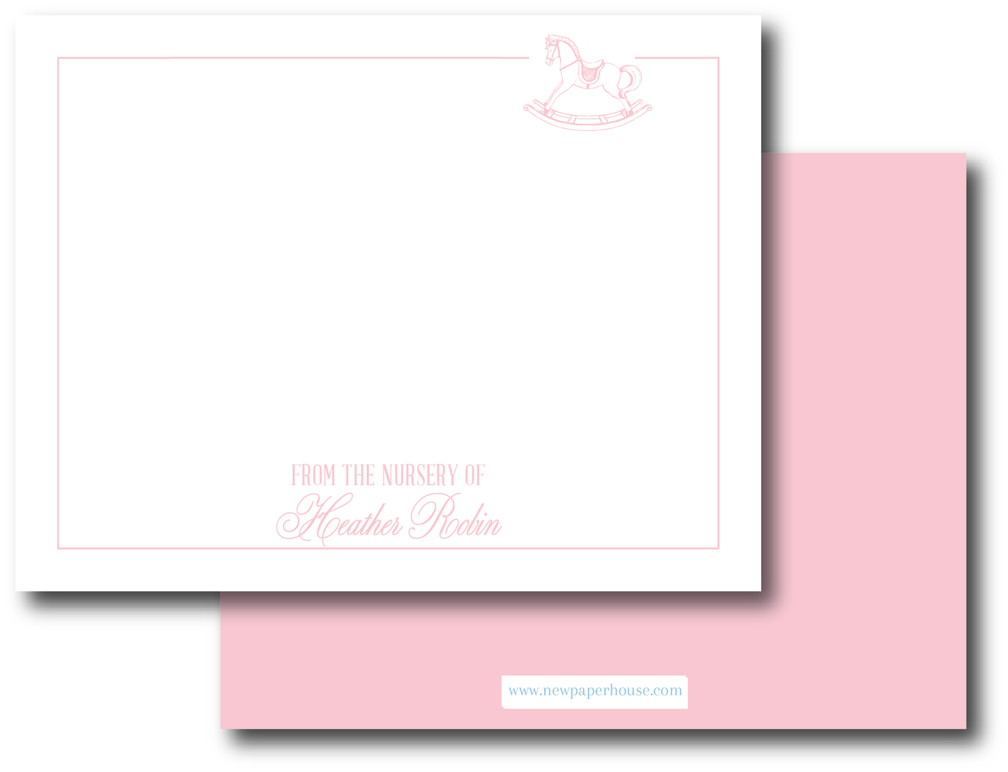 Rocking Horse Pink Stationery Set