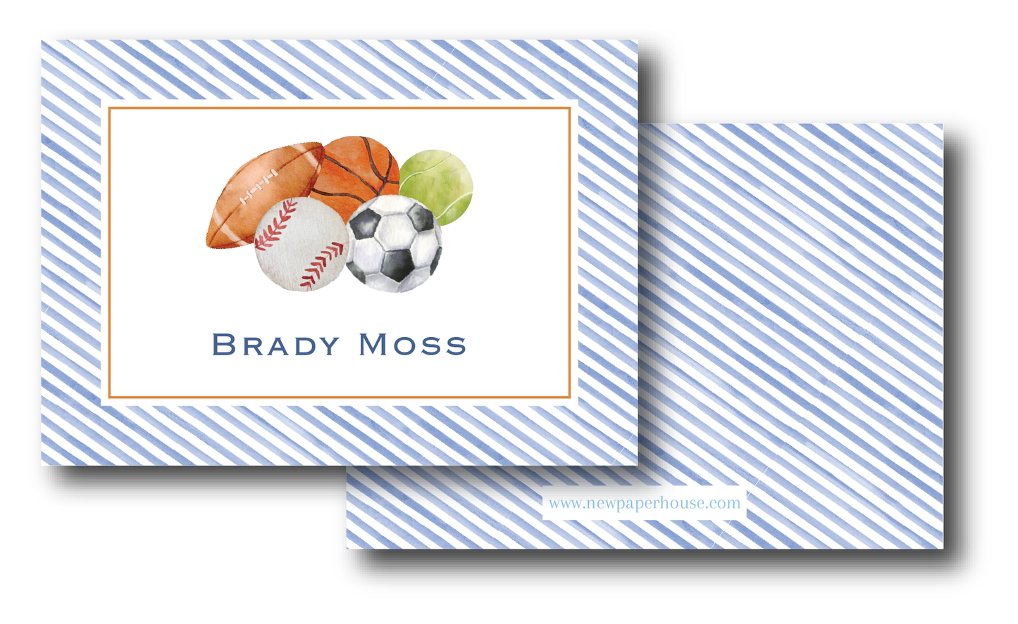 Sports Stripe Enclosure Card