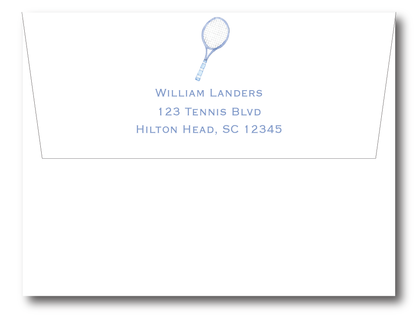 Tennis Blue Grey Stationery Set