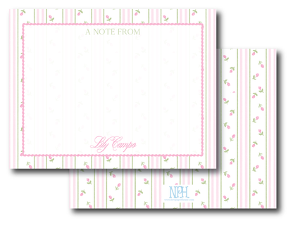 Rose Flower Stationery Set